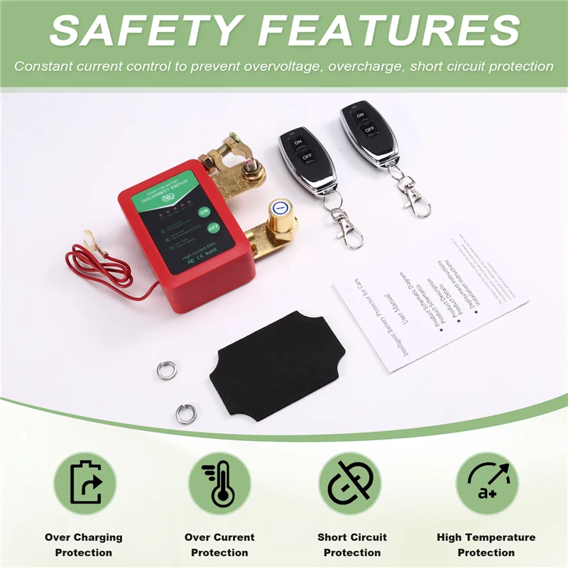 12V 24V 240A Battery Disconnect Switch Smart Automatic Power Off Switch For Car Boat
12V 24V 240A Battery Disconnect Switch Smart Automatic Power Off Switch For Car Boat