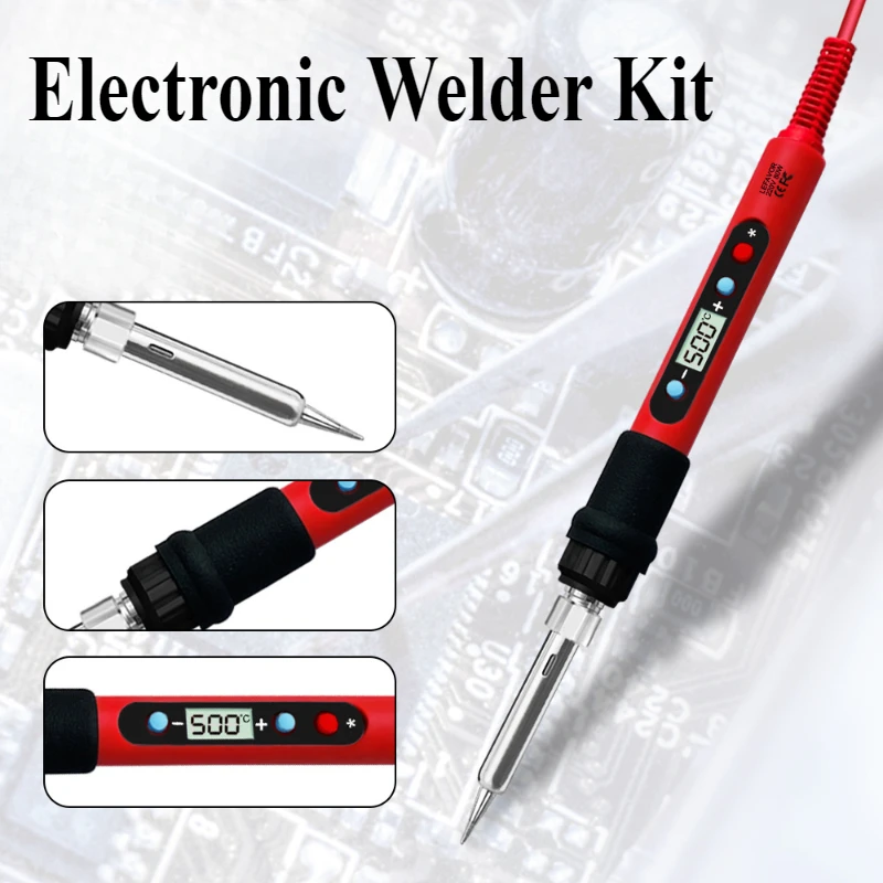 Electronic Welding Kit Temperature Adjustable Digital Display Pen for Electronic Maintenance Welding Equipment EU220V/US110V
Electronic Welding Kit Temperature Adjustable Digital Display Pen for Electronic Maintenance Welding Equipment EU220V/US110V