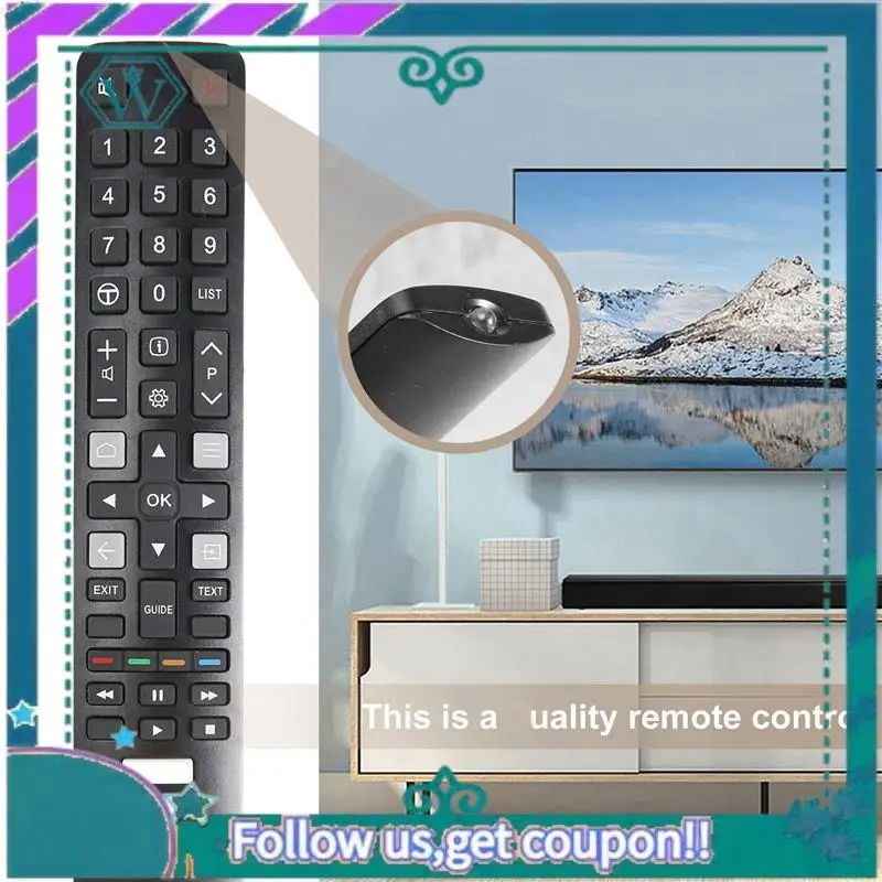 Upgraded 10X TV Remote Control For TCL ARC802N YUI1 49C2US 55C2US 65C2US 75C2US 43P20US
Upgraded 10X TV Remote Control For TCL ARC802N YUI1 49C2US 55C2US 65C2US 75C2US 43P20US