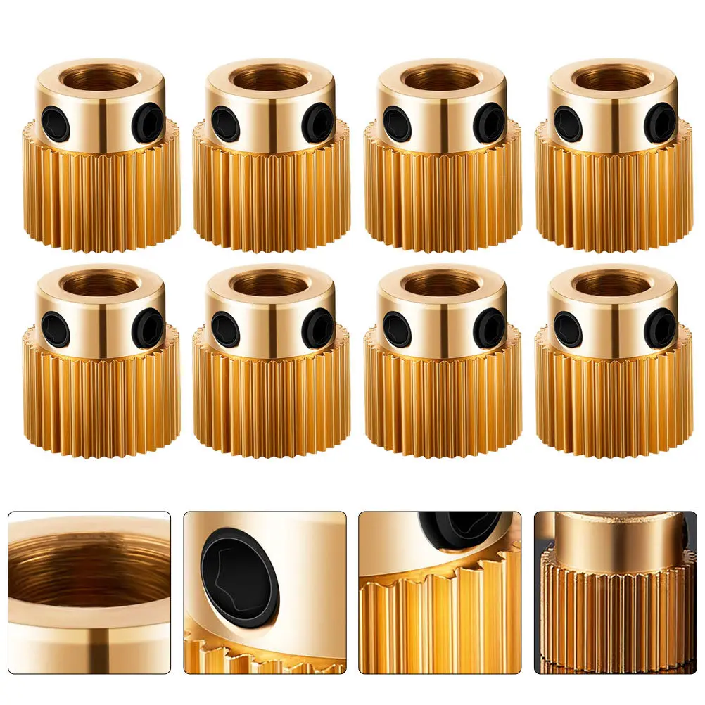 10Pcs Brass Extruder Gear for 3D Printer High Durability Feed Wheel Precision Drive Gear Smooth Filament Feeding Stable
10Pcs Brass Extruder Gear for 3D Printer High Durability Feed Wheel Precision Drive Gear Smooth Filament Feeding Stable