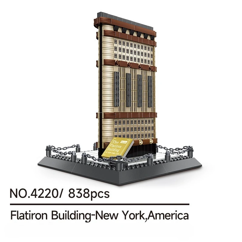 MOC New York Flatiron Building Block Creative Assembly Model Children Educational Development Brain Bricks Hobby Toys
MOC New York Flatiron Building Block Creative Assembly Model Children Educational Development Brain Bricks Hobby Toys