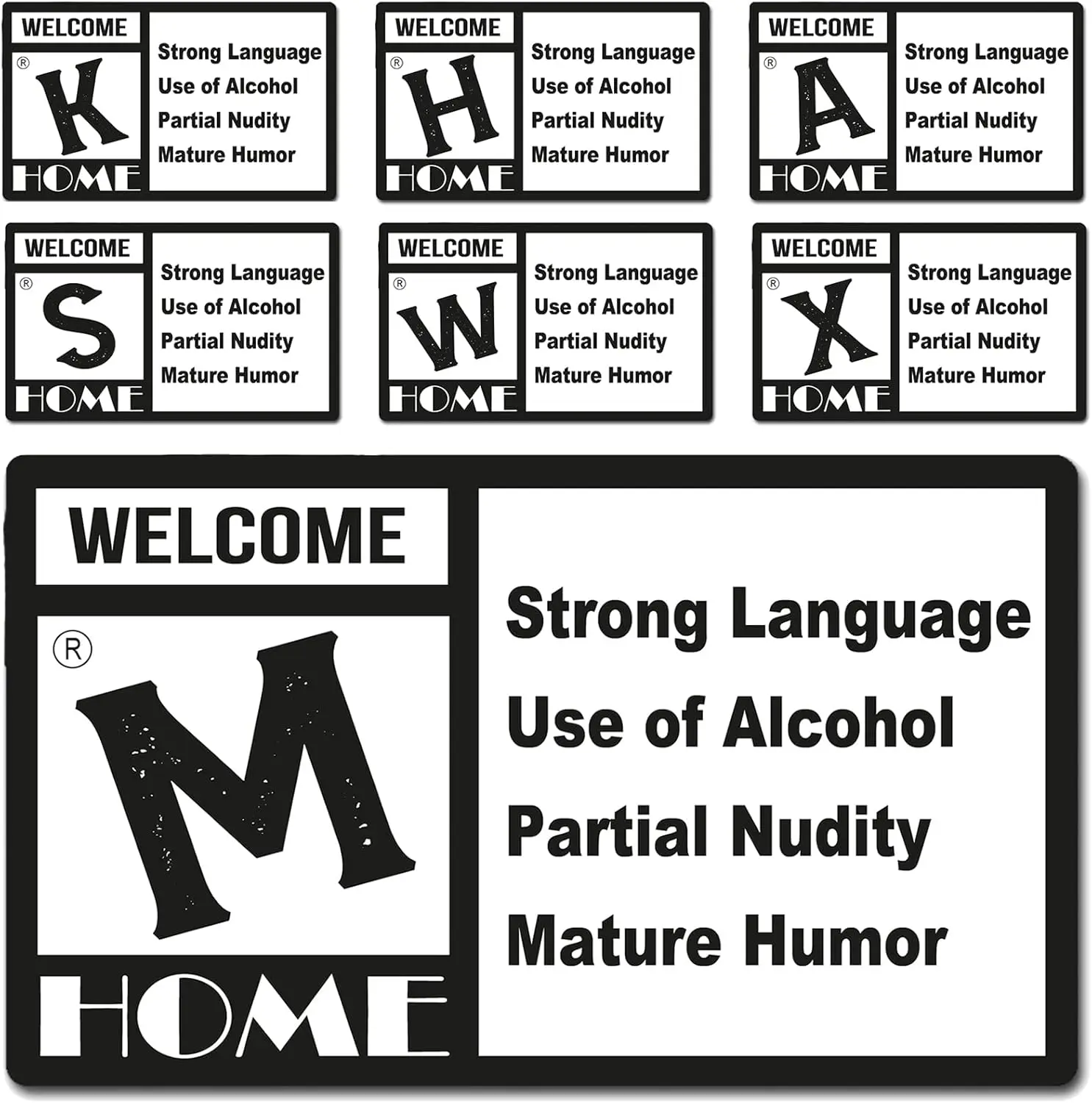 Mature Rating Door Mat,Custom Doormats Personalized Outdoor,Video Game Rug,Game Lover Welcome Mat, Front Door Bathroom Foot Mat
Mature Rating Door Mat,Custom Doormats Personalized Outdoor,Video Game Rug,Game Lover Welcome Mat, Front Door Bathroom Foot Mat
