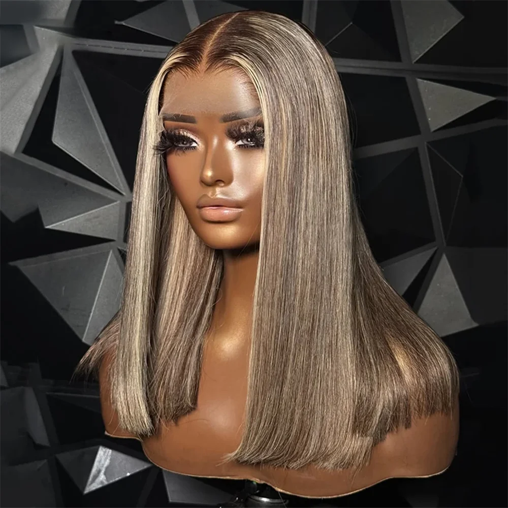 Highlight Blond Straight 13x4 Body 100% Human Hair Wig 150 Density Lace Front with Baby Hair Pre-Plucked Soft Hair Wig
Highlight Blond Straight 13x4 Body 100% Human Hair Wig 150 Density Lace Front with Baby Hair Pre-Plucked Soft Hair Wig