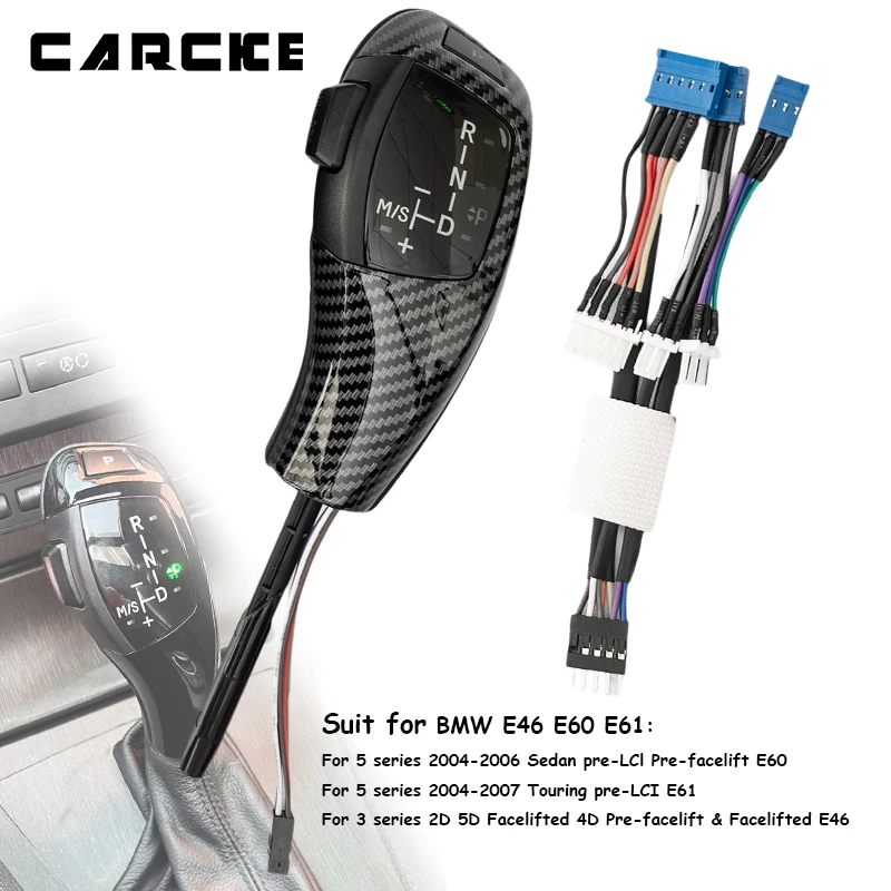 E46 Gear Shift Knob For BMW Series 3 5 E60 E61 E83 X3 2004-2010 Fashion Desgin LED Shifter Lever Stick Repair Kit Easy Install
E46 Gear Shift Knob For BMW Series 3 5 E60 E61 E83 X3 2004-2010 Fashion Desgin LED Shifter Lever Stick Repair Kit Easy Install