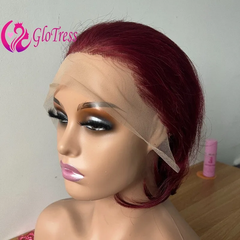 Premium 99J Straight Haman Hair 13x4 Ear To Ear Lace Frontal Wigs for Women #4 150% Density 8inches Brazilian Remy Hair Wigs
Premium 99J Straight Haman Hair 13x4 Ear To Ear Lace Frontal Wigs for Women #4 150% Density 8inches Brazilian Remy Hair Wigs