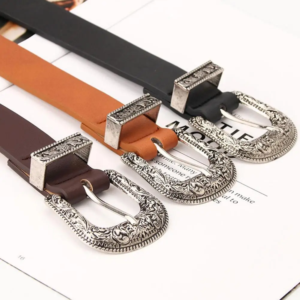 Women Retro Belt Vintage Style Faux Leather Waistband with Adjustable Length Multi Holes Design for Women Retro Belt for Jeans
Women Retro Belt Vintage Style Faux Leather Waistband with Adjustable Length Multi Holes Design for Women Retro Belt for Jeans
