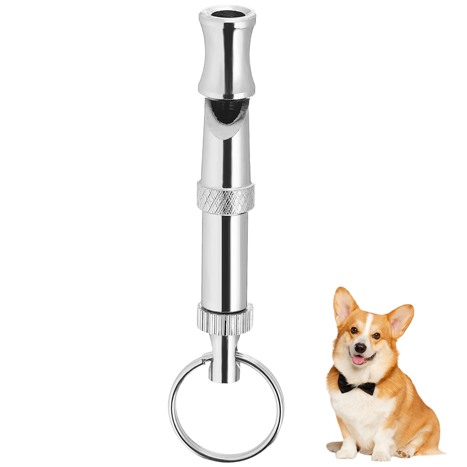 Adjustable Metal Whistle Ultrasonic Sound Pitch Control Silver 5.5Cm Durable Nickel-Plated Brass Portable Key Ring Loop
Adjustable Metal Whistle Ultrasonic Sound Pitch Control Silver 5.5Cm Durable Nickel-Plated Brass Portable Key Ring Loop