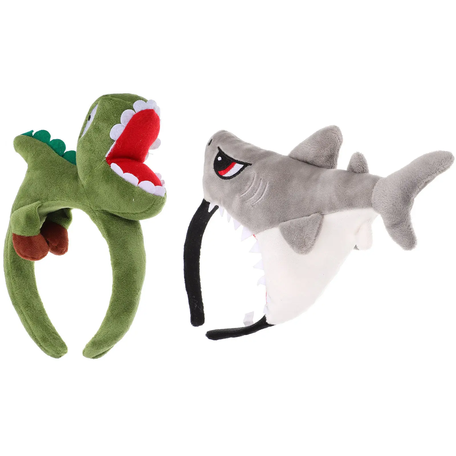 2Pcs Animal Hairbands Shark Dinosaur Theme Comfortable Cloth Head Decor for Party Favors Photo Prop Cosplay Headdress
2Pcs Animal Hairbands Shark Dinosaur Theme Comfortable Cloth Head Decor for Party Favors Photo Prop Cosplay Headdress