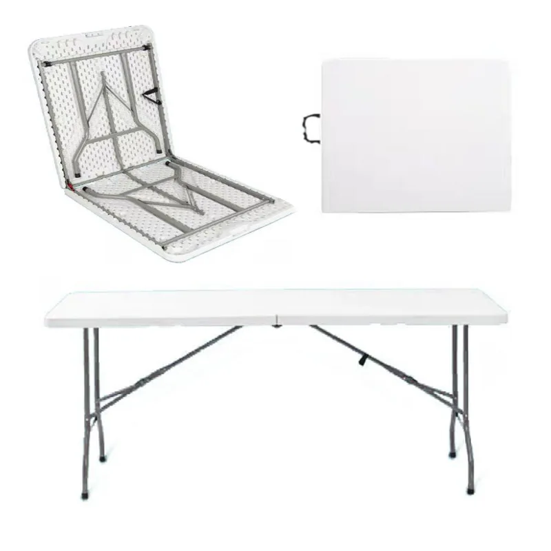 White plastic folding modern simple banquet folding stall folding table outdoor portable long
White plastic folding modern simple banquet folding stall folding table outdoor portable long