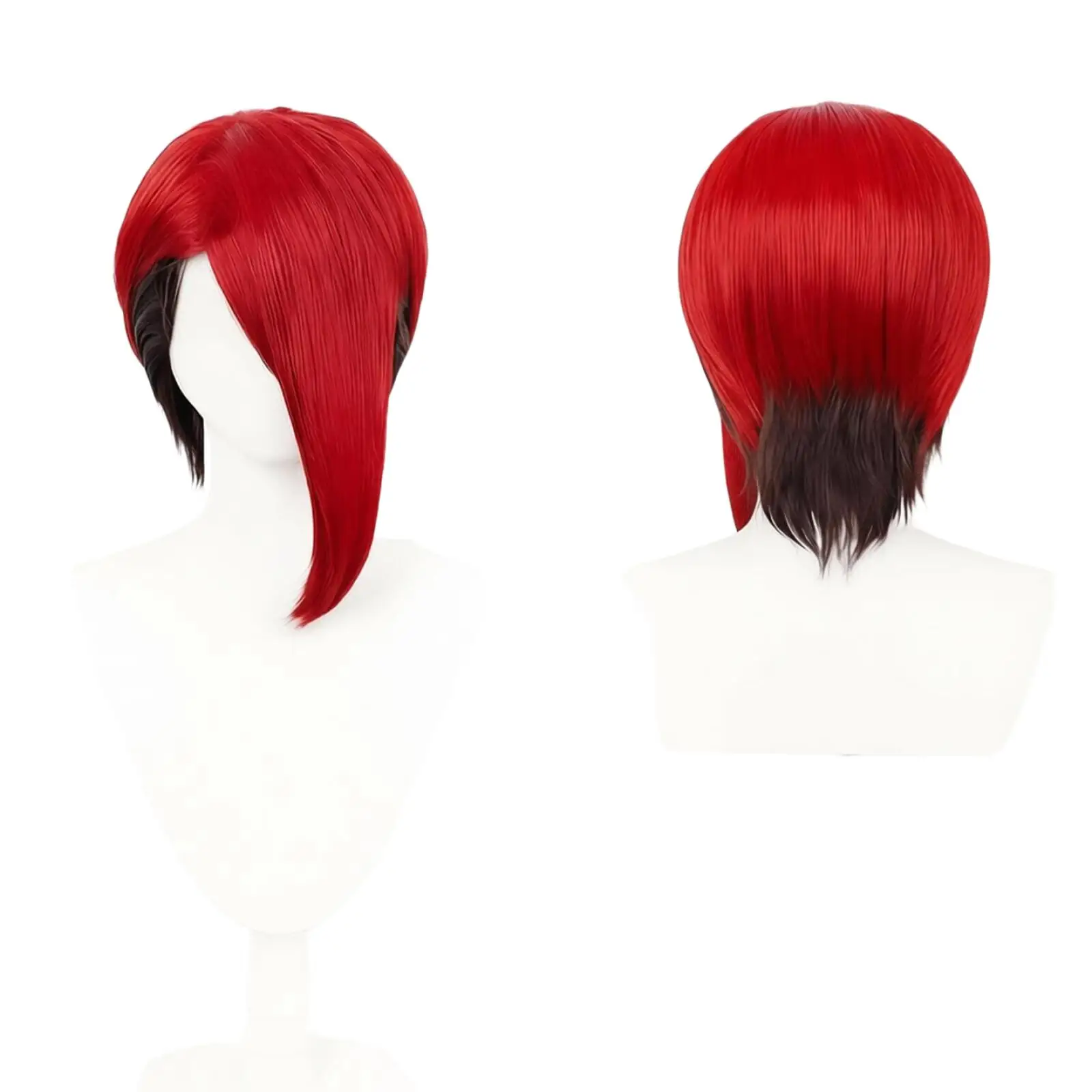 Joka Cosplay Wig Anime Men Girl Red Black Two Tone Asymmetric Bangs Synthetic Hair Short Straight Wig For Halloween Party
Joka Cosplay Wig Anime Men Girl Red Black Two Tone Asymmetric Bangs Synthetic Hair Short Straight Wig For Halloween Party