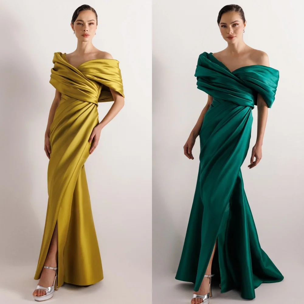 Customized Matching Charmeuse Pleat Mermaid Off-the-shoulder Long Dresses Bespoke Occasion Party Exquisite
Customized Matching Charmeuse Pleat Mermaid Off-the-shoulder Long Dresses Bespoke Occasion Party Exquisite