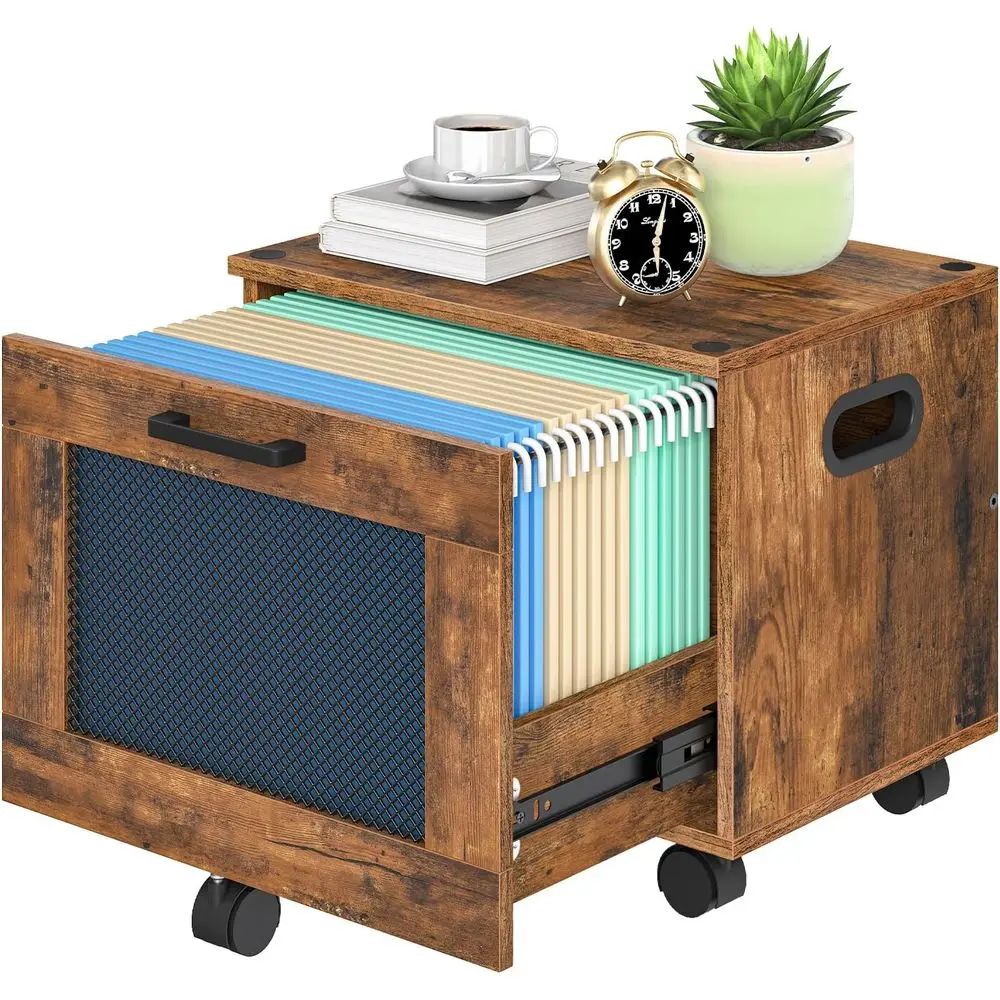 File Cabinet, Rolling File Cart, Under Desk Small Filing Cabinet, File Organizer Box, Home Office File Basket with Drawer for A4
File Cabinet, Rolling File Cart, Under Desk Small Filing Cabinet, File Organizer Box, Home Office File Basket with Drawer for A4