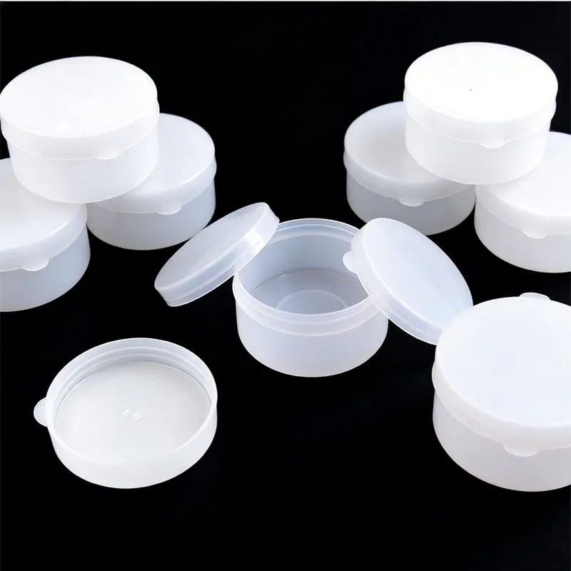 50Pcs Empty Cosmetic Jars 5g/10g/20g/30g/50g/100g Plastic Make-up Sample Pots Lotion Jars White Travel Bottle Lip Balm Container
50Pcs Empty Cosmetic Jars 5g/10g/20g/30g/50g/100g Plastic Make-up Sample Pots Lotion Jars White Travel Bottle Lip Balm Container
