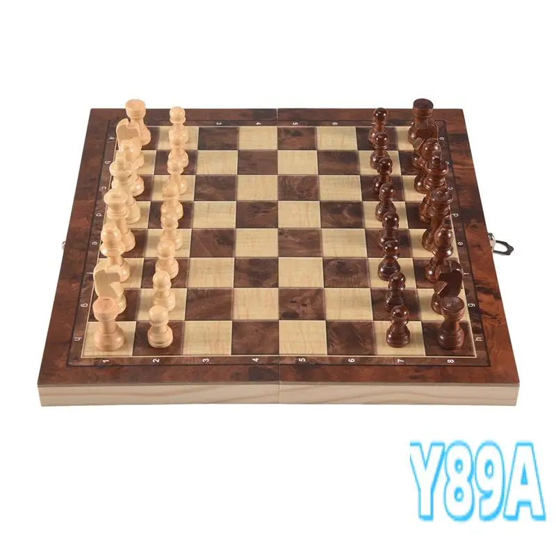 GO-3 In 1 Wooden International Chess Set Board Travel Games Chess Backgammon Draughts Entertainment
GO-3 In 1 Wooden International Chess Set Board Travel Games Chess Backgammon Draughts Entertainment