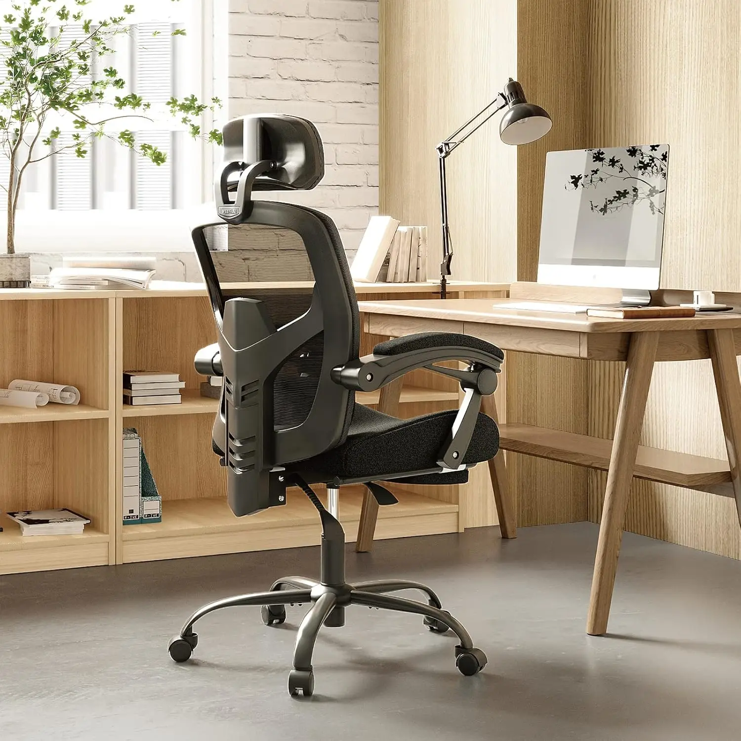 Mesh Ergonomic Office Chair With Foot Rest, Big And Tall Comfy Computer Desk Chair With Adjustable Headrest Backrest, Swivel
Mesh Ergonomic Office Chair With Foot Rest, Big And Tall Comfy Computer Desk Chair With Adjustable Headrest Backrest, Swivel