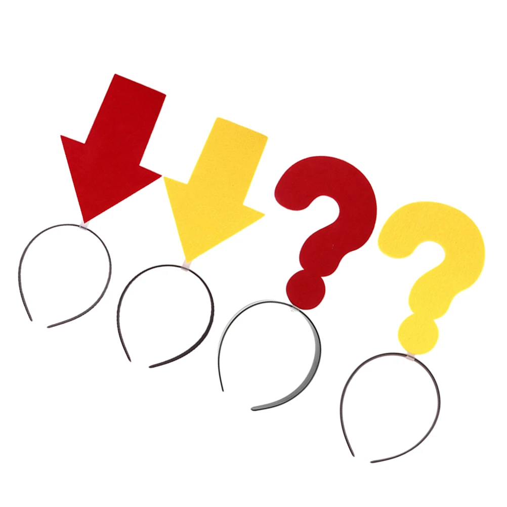 4Pcs Arrow Hairbands Funny Symbol Party Headbands Yellow Question Mark Headpieces Novelty Halloween Christmas Props
4Pcs Arrow Hairbands Funny Symbol Party Headbands Yellow Question Mark Headpieces Novelty Halloween Christmas Props