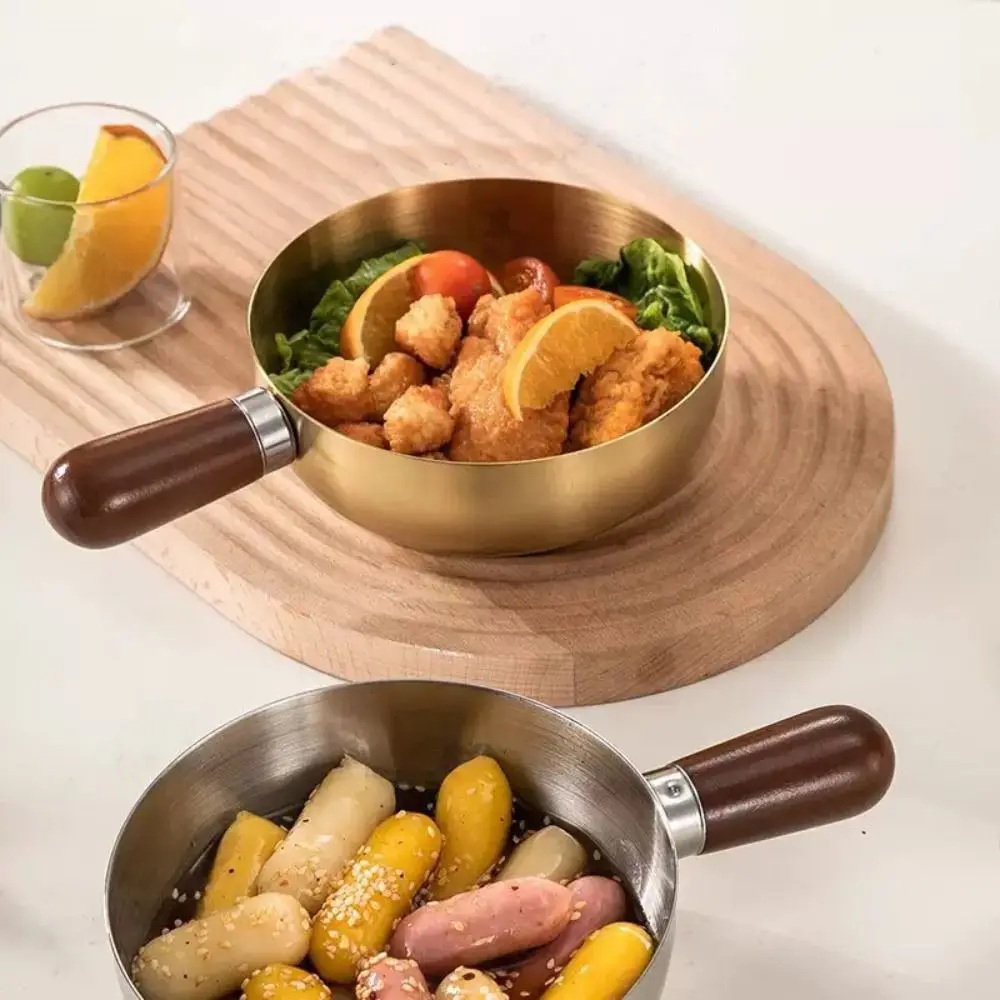 Heat-Resistant Stainless Steel Bowl Drop Resistant Thick Wooden Handle Bowl High Temperature Resistant Anti Scalding
Heat-Resistant Stainless Steel Bowl Drop Resistant Thick Wooden Handle Bowl High Temperature Resistant Anti Scalding