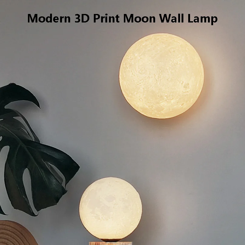 Modern 3D Print Moon Wall Lamp Living Room Corridor Bedroom Bedside Ball Wall Light Atmosphere Hallway Moon Planet Wall Sconce
Modern 3D Print Moon Wall Lamp Living Room Corridor Bedroom Bedside Ball Wall Light Atmosphere Hallway Moon Planet Wall Sconce