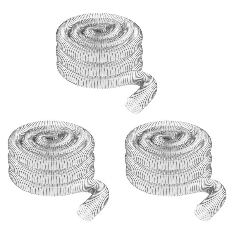 3Pcs 2Inch OD 50Mm Clear PVC Dust Collection Hose For Use With Dust Collectors With Ports. Ideal For Shop Vacuums-B61B
3Pcs 2Inch OD 50Mm Clear PVC Dust Collection Hose For Use With Dust Collectors With Ports. Ideal For Shop Vacuums-B61B