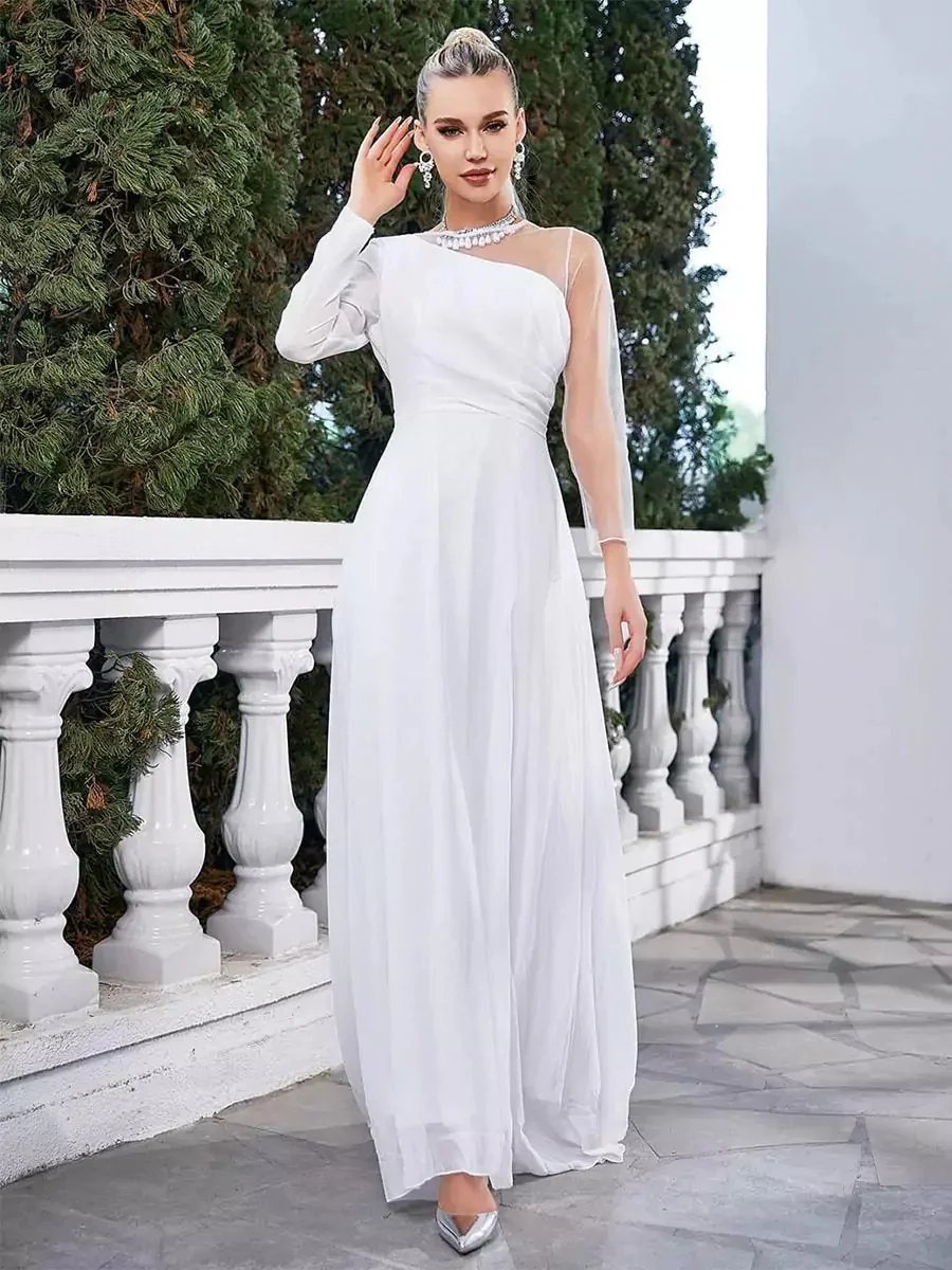 Customized Simple Chiffon Pleat A-line O-Neck Long Dresses Bespoke Occasion Dresses Exquisite Modern Style Sizes Available Retro
Customized Simple Chiffon Pleat A-line O-Neck Long Dresses Bespoke Occasion Dresses Exquisite Modern Style Sizes Available Retro