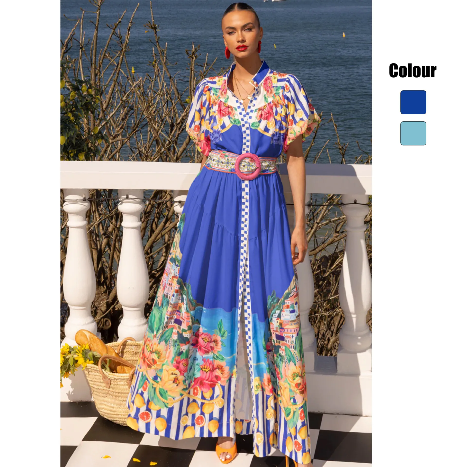Spring/summer 2026 Fashionable Single-breasted Bohemian Dress With Large Hem And Puff Sleeves 2627 Clothing Bandage Femme
Spring/summer 2026 Fashionable Single-breasted Bohemian Dress With Large Hem And Puff Sleeves 2627 Clothing Bandage Femme
