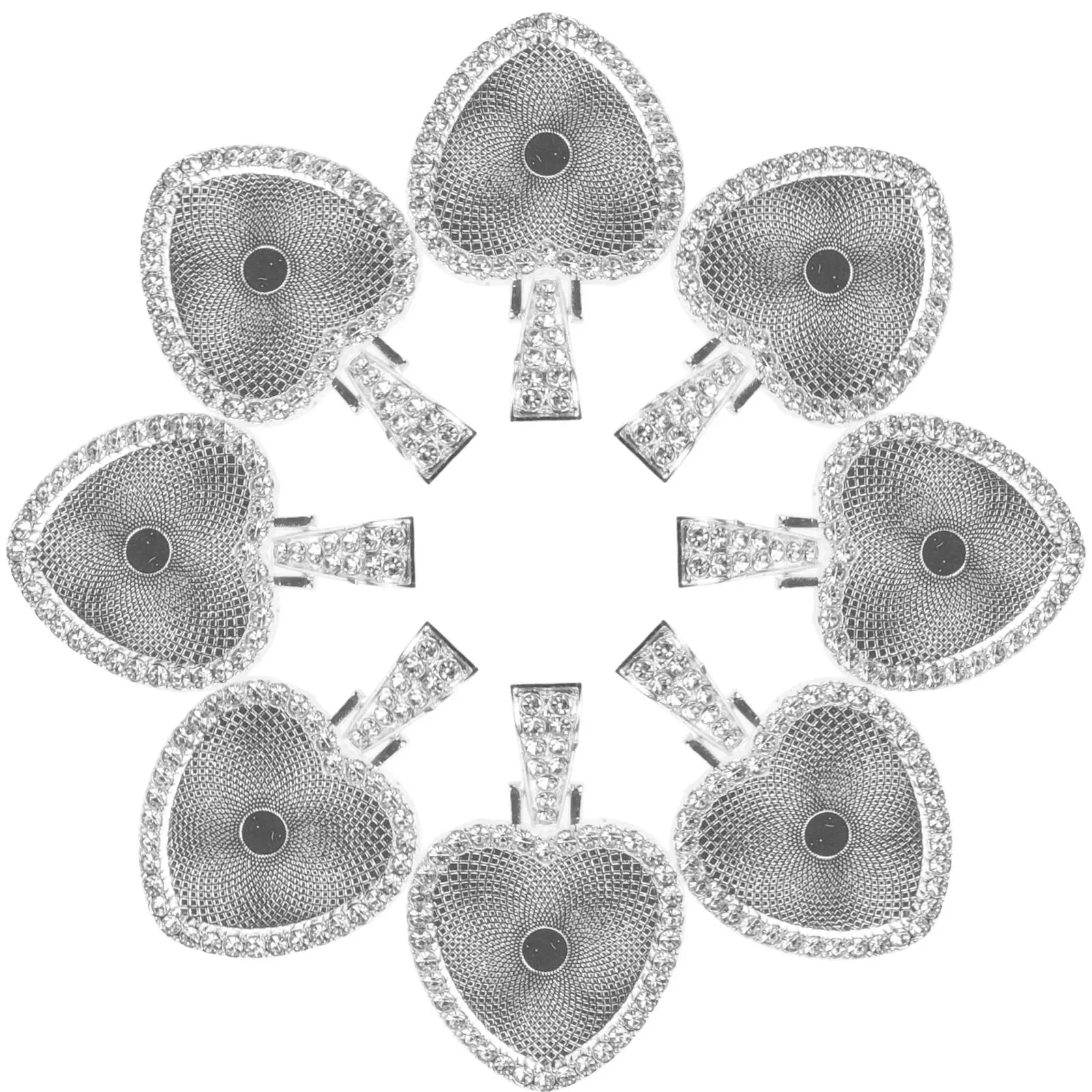 12pcs Heart Bezel Trays Rhinestone Sublimation Pendant Tray Smooth DIY Jewelry Making Supplies Rhinestone Pendant Craft
12pcs Heart Bezel Trays Rhinestone Sublimation Pendant Tray Smooth DIY Jewelry Making Supplies Rhinestone Pendant Craft