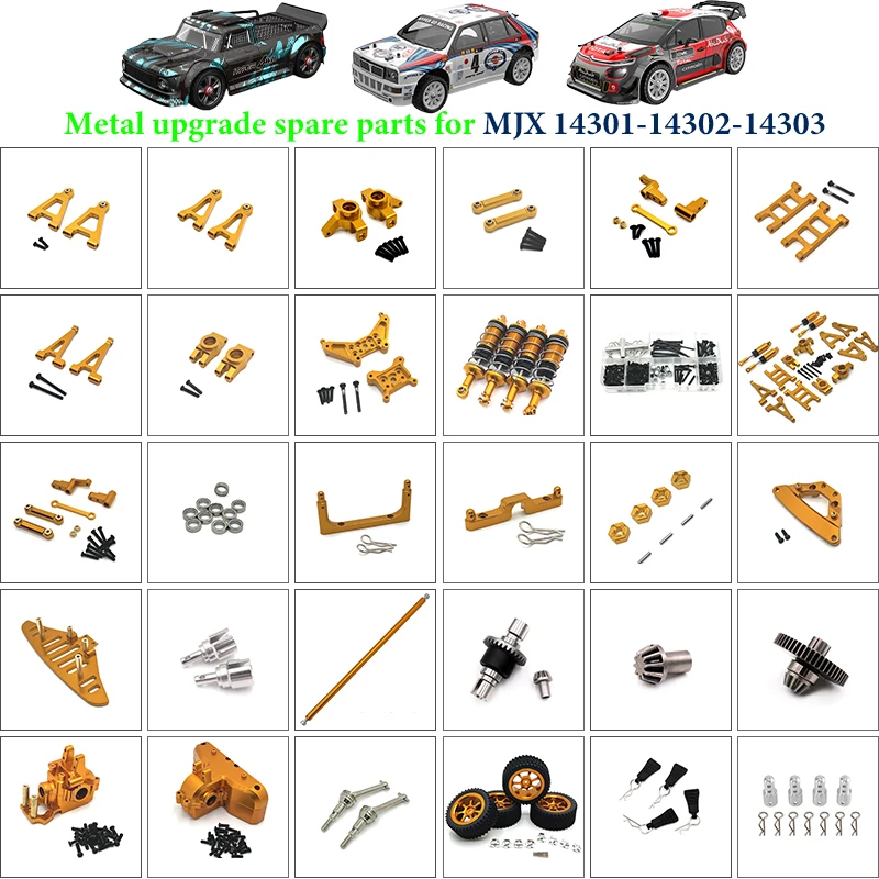 MJX Hyper Go 14301 14302 14303 Upgraded Metal Steering Cup Swing Arm Shock Absorber Box Cover Aluminum Part Differential Gear
MJX Hyper Go 14301 14302 14303 Upgraded Metal Steering Cup Swing Arm Shock Absorber Box Cover Aluminum Part Differential Gear