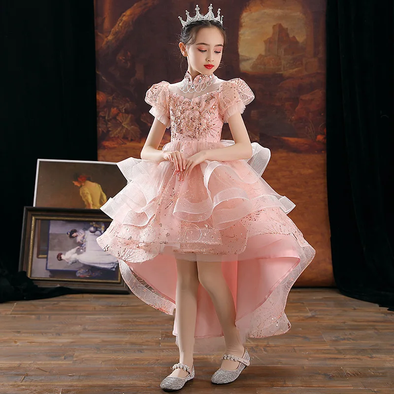 Children's Host Stylish High-end Princess Dress Girls' Fashion Show Piano Performance Dress Little Girl Flower Girl Dress Spring
Children's Host Stylish High-end Princess Dress Girls' Fashion Show Piano Performance Dress Little Girl Flower Girl Dress Spring