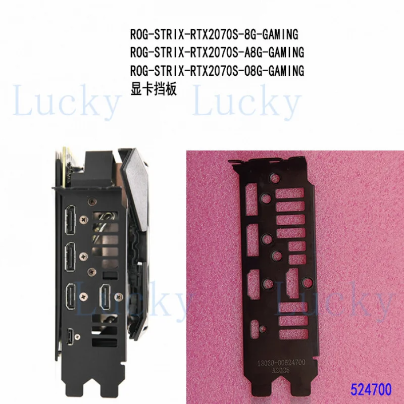 Задняя панель I/O Shield Blende Bracket для Asus, 1 шт., ROG-STRIX-RTX2070S-8G-GAMING
Задняя панель I/O Shield Blende Bracket для Asus, 1 шт., ROG-STRIX-RTX2070S-8G-GAMING