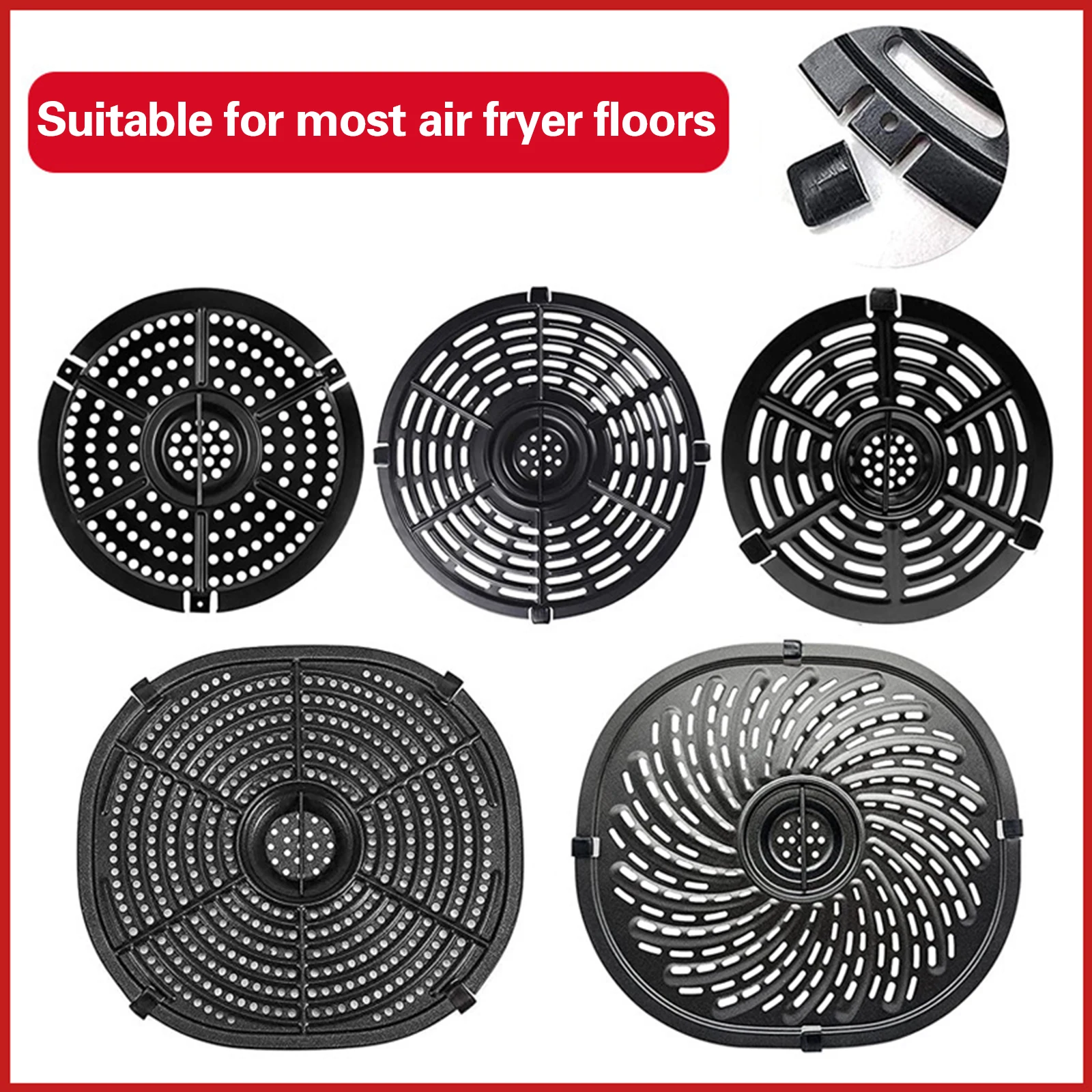 10pcs Airfryer Bottom Plate Bumpers Mini Silicone Airfryer Inner Pot Protector Anti-scratch Heat-resistant Air Fryer Parts
10pcs Airfryer Bottom Plate Bumpers Mini Silicone Airfryer Inner Pot Protector Anti-scratch Heat-resistant Air Fryer Parts