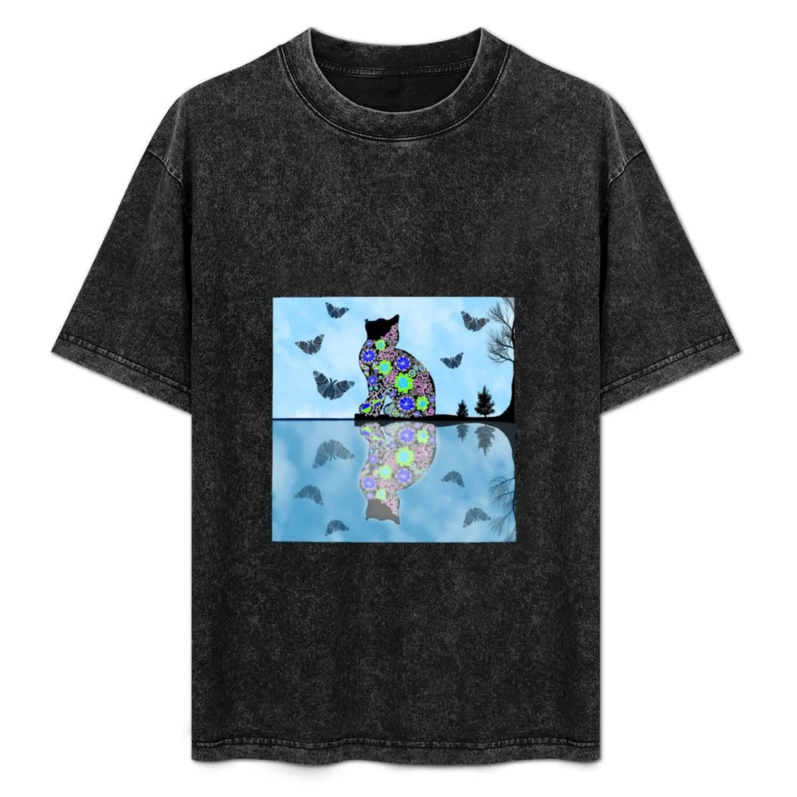 Reflective cat T-Shirt Plus Size Street Style Tee
Reflective cat T-Shirt Plus Size Street Style Tee