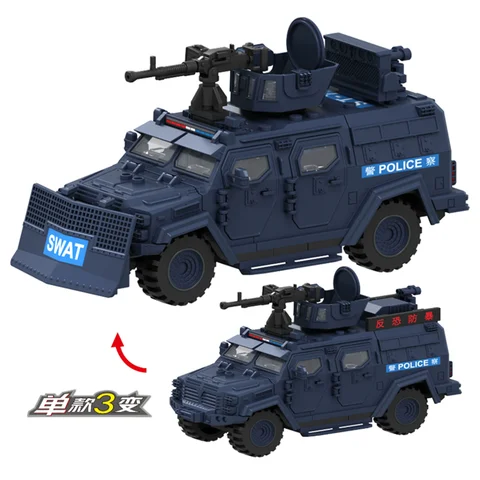 Klocki konstrukcyjne: Żołnierze Armii Wojennej II Wojny Światowej, Policja SWAT, Pojazdy Pancernie, Zabawki DIY dla Dzieci, Prezent na Boże Narodzenie