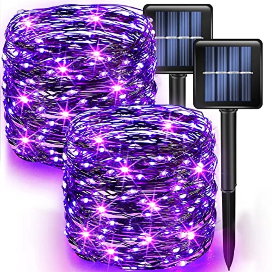 Halloween Fairy String Lights, Total 80Feet 240 LED Solar Powe Fairy Lights with 8 Modes, Waterproof Copper Wire Lights for Out
Halloween Fairy String Lights, Total 80Feet 240 LED Solar Powe Fairy Lights with 8 Modes, Waterproof Copper Wire Lights for Out