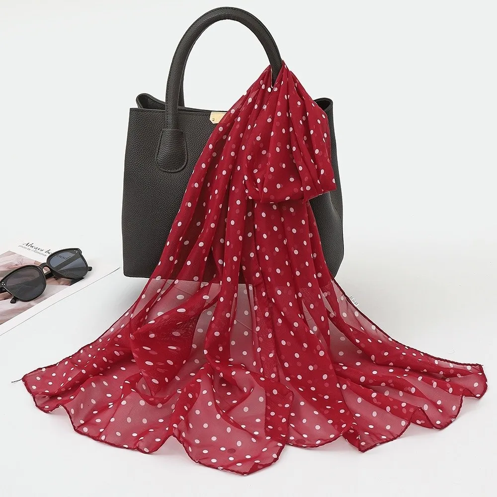 Transparent Polka Dots Printed Scarf Thin Chiffon Lightweight Sun Protection Shawl Boho Breathable Long Beach Silk Scarf Travel
Transparent Polka Dots Printed Scarf Thin Chiffon Lightweight Sun Protection Shawl Boho Breathable Long Beach Silk Scarf Travel