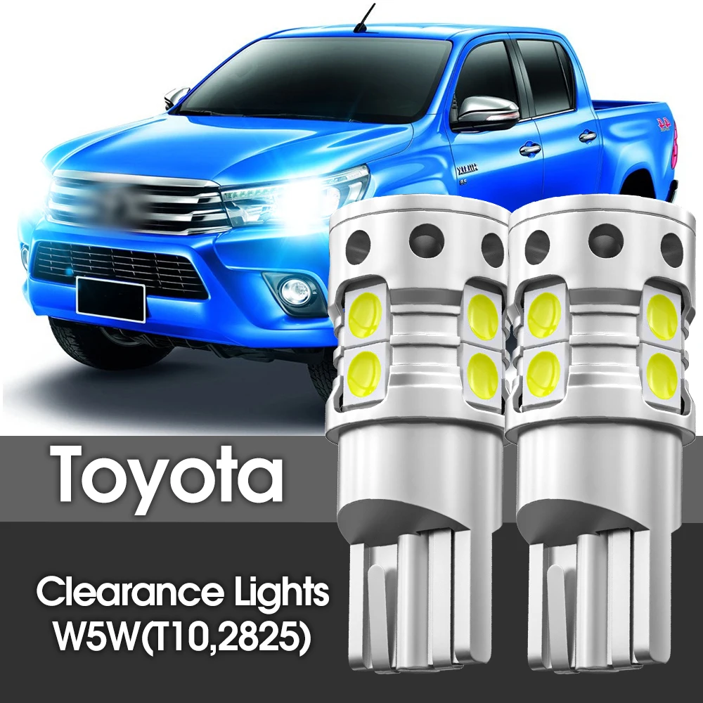 2pcs LED Clearance Light Bulb Lamp W5W T10 For Toyota Auris Avensis T22 T25 T27 Aygo Camry Corolla 86 Hiace Prius Rav4 Yaris
2pcs LED Clearance Light Bulb Lamp W5W T10 For Toyota Auris Avensis T22 T25 T27 Aygo Camry Corolla 86 Hiace Prius Rav4 Yaris
