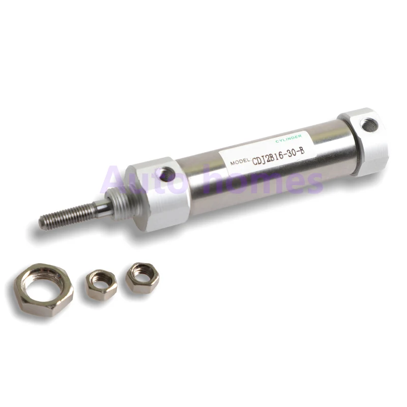 High quality Stainless steel mini cylinders bore 16mm stroke 10mm to 200mm CDJ2B double acting small pneumatic piston cylinder
High quality Stainless steel mini cylinders bore 16mm stroke 10mm to 200mm CDJ2B double acting small pneumatic piston cylinder