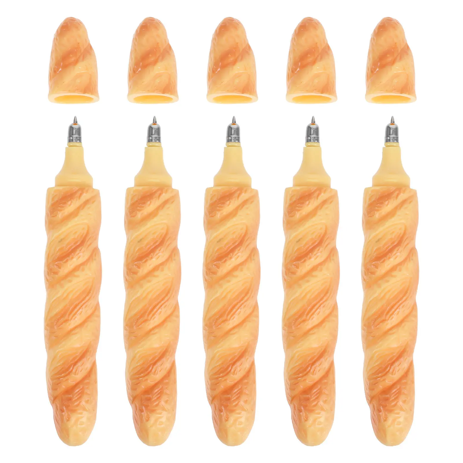 5Pcs Realistic Loaf Bread Ballpoint Pen Novelty Food Writing Pen Creative Stationery for Office School Realistic Bread Ink Pens
5Pcs Realistic Loaf Bread Ballpoint Pen Novelty Food Writing Pen Creative Stationery for Office School Realistic Bread Ink Pens