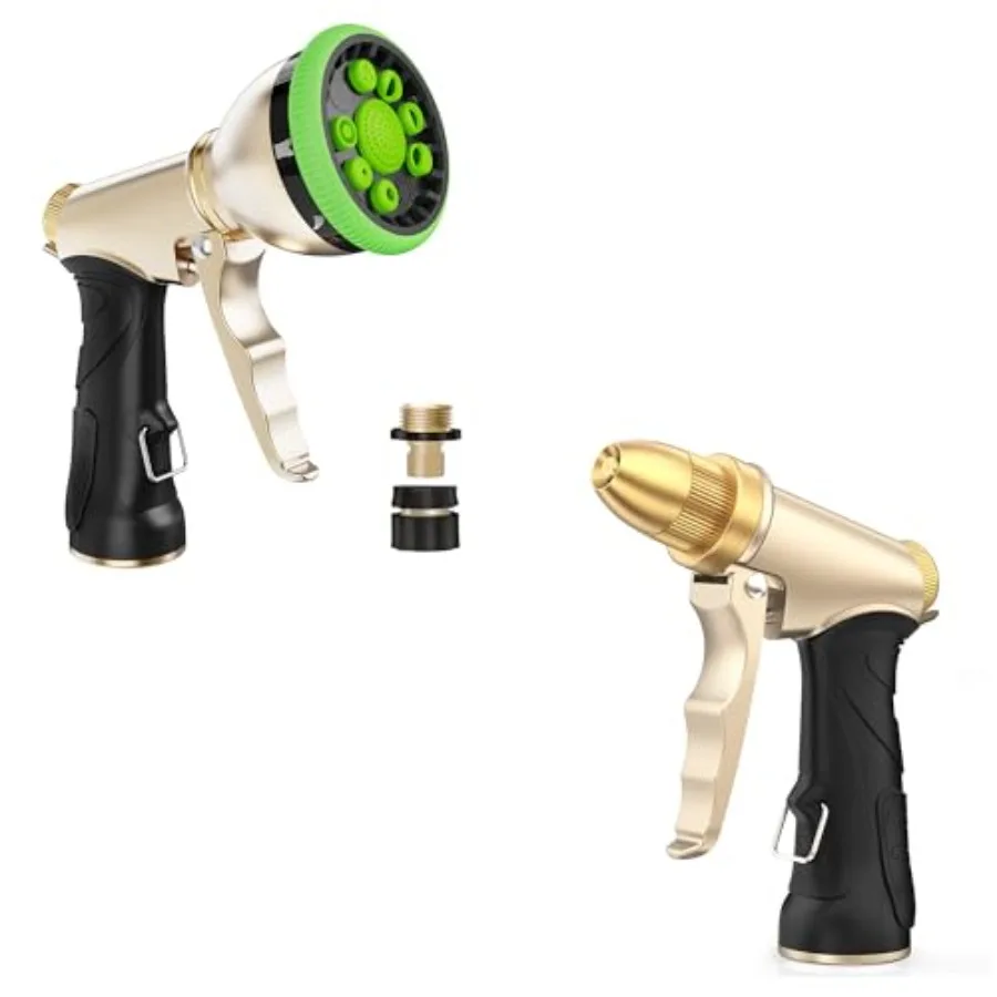 RAINPOINT Garden Hose Nozzle Upgraded Heavy Duty Metal Spray Nozzle High Pressure Water Nozzle with Adjustable Spray Patterns f
RAINPOINT Garden Hose Nozzle Upgraded Heavy Duty Metal Spray Nozzle High Pressure Water Nozzle with Adjustable Spray Patterns f