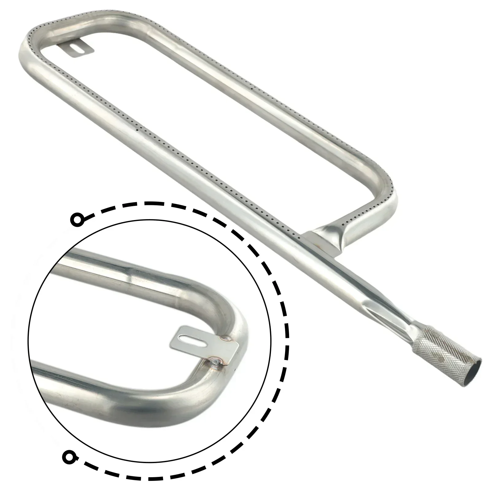 Burner Tube Part Grill Replacement For Weber Q100 Heat Resistance Non-magnetic Silver Stainless Steel Strong 41657
Burner Tube Part Grill Replacement For Weber Q100 Heat Resistance Non-magnetic Silver Stainless Steel Strong 41657