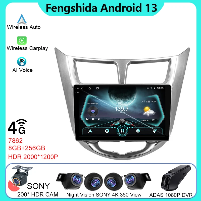 For Hyundai Solaris 1 2010 - 2016 Android 13 Navigation BT GPS Screen HDR Radio Carplay Stereo 5G WiFi TB Head Unit No 2din Dvd
For Hyundai Solaris 1 2010 - 2016 Android 13 Navigation BT GPS Screen HDR Radio Carplay Stereo 5G WiFi TB Head Unit No 2din Dvd