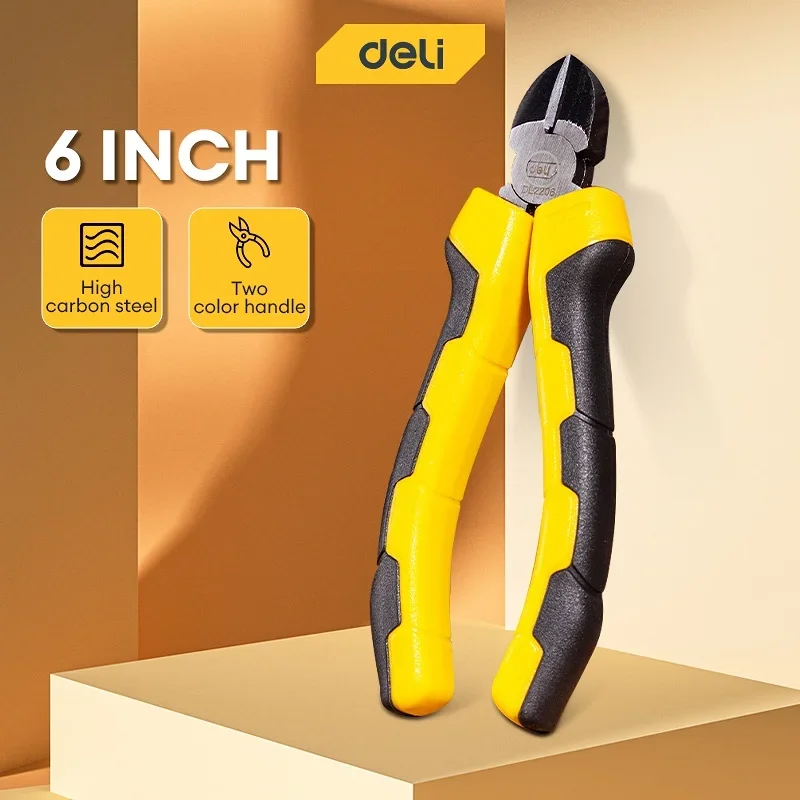 Deli 1 PCS Diagonal Pliers CR-V Plastic Pliers 6 / 7 Inch Jewelry Wire and Cable Cutter Cutting Side Scissors Electrical Tools
Deli 1 PCS Diagonal Pliers CR-V Plastic Pliers 6 / 7 Inch Jewelry Wire and Cable Cutter Cutting Side Scissors Electrical Tools