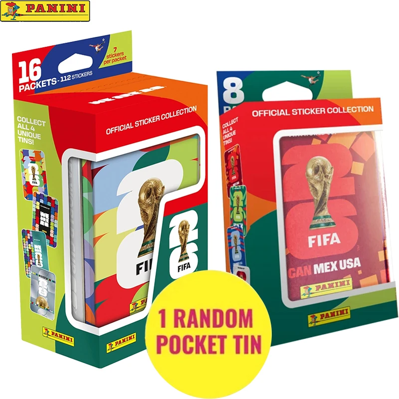 New Panini FIFA WORLD CUP 2026 Sticker Collection 1 RANDOM Tin Box in Stock FAST SHIPPING
New Panini FIFA WORLD CUP 2026 Sticker Collection 1 RANDOM Tin Box in Stock FAST SHIPPING