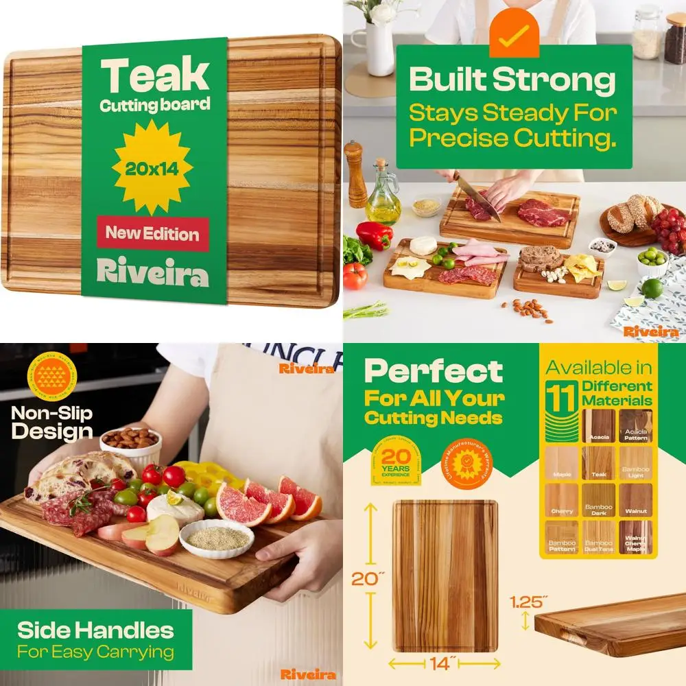 Разделочная доска из натурального тикового дерева, 20x14, Гранмур для гурманов, декоративная кухня, инновационные пазы для сока, разделочная доска для комплекта
Разделочная доска из натурального тикового дерева, 20x14, Гранмур для гурманов, декоративная кухня, инновационные пазы для сока, разделочная доска для комплекта