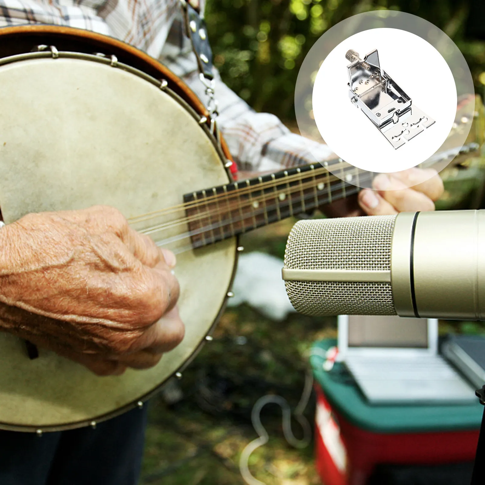 Metal 5-String Banjo Tailpiece Replacement Sturdy Safe Use Smooth Surface Easy Installation Banjo Maintenance Essential Tool