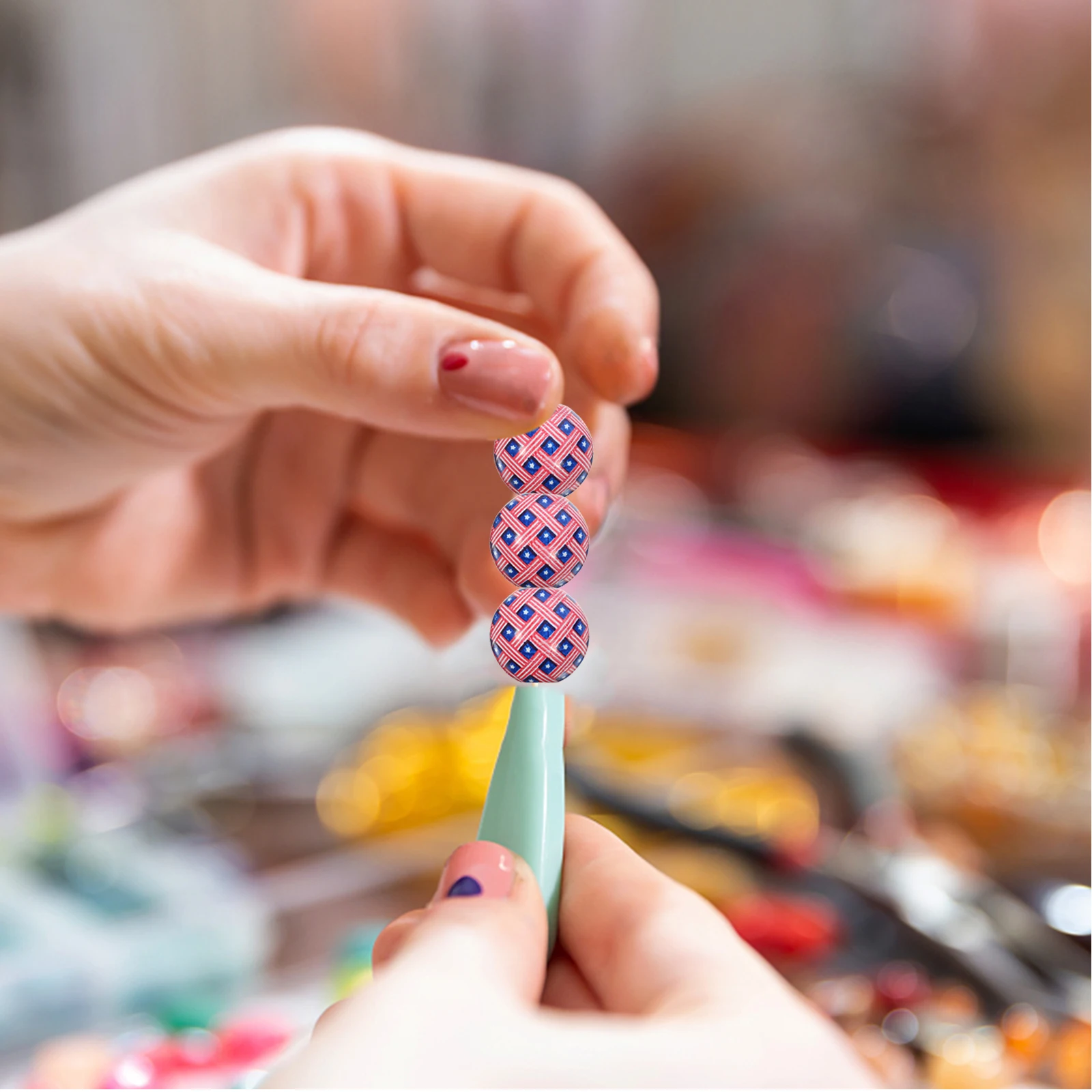 50Pcs Round Shape Wooden Beads Independence Day Wood Loose Beads DIY Jewelry Garland Craft Supplies Loose Bead Charm 
50Pcs Round Shape Wooden Beads Independence Day Wood Loose Beads DIY Jewelry Garland Craft Supplies Loose Bead Charm