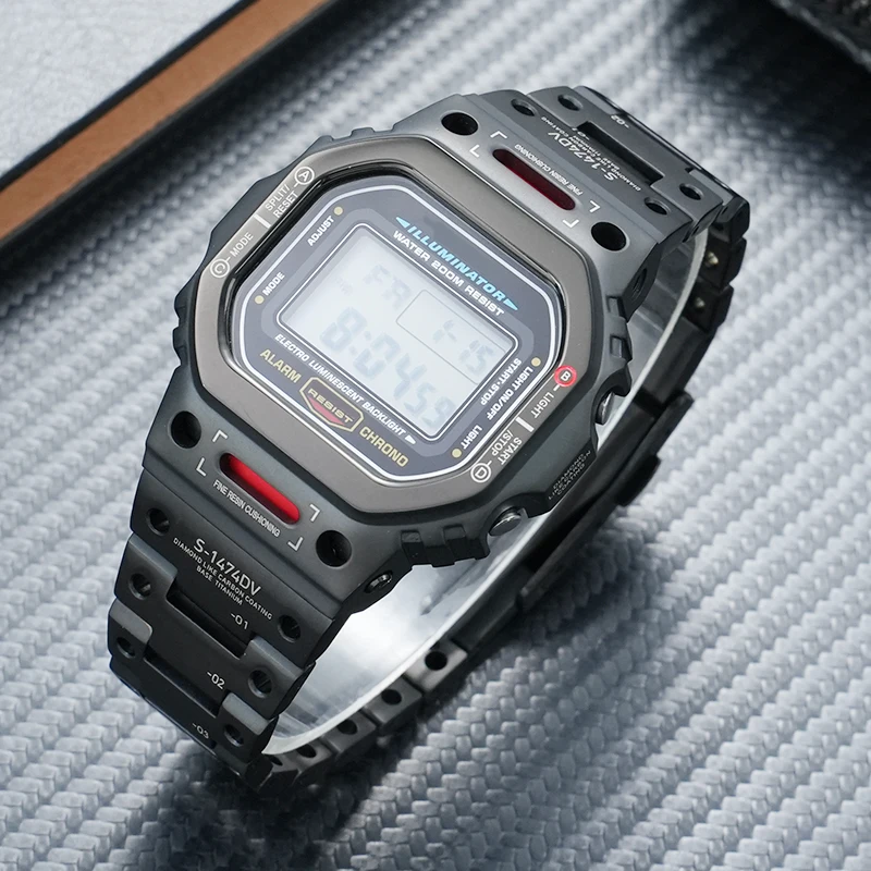 V6.0 Mech Robot Watch Mod Kit Titanium Alloy|Stainless Steel WatchCase Metal Bezel Strap MechWarrior For DW5600 GWM5610 GW-B5600
V6.0 Mech Robot Watch Mod Kit Titanium Alloy|Stainless Steel WatchCase Metal Bezel Strap MechWarrior For DW5600 GWM5610 GW-B5600