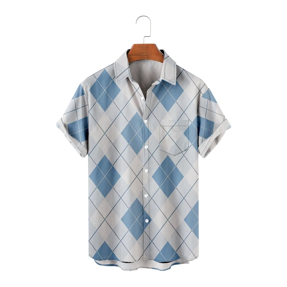 Hawaiian Shirts for Men Plaid Print Short Sleeve Shirts Refreshing style Cool Summer Tops Vintage Breathable
Hawaiian Shirts for Men Plaid Print Short Sleeve Shirts Refreshing style Cool Summer Tops Vintage Breathable