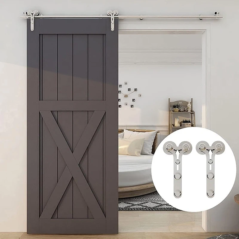CCJH 4-6.6 foot Sliding Door Track Cabin Door Hardware Kit Closet Track Roller Accessories Stainless Steel, Suitable for Single
CCJH 4-6.6 foot Sliding Door Track Cabin Door Hardware Kit Closet Track Roller Accessories Stainless Steel, Suitable for Single