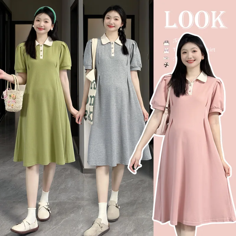 2025 Pregnant Women's Summer Clothes Color Blocking Short Sleeved Loose Slimming Pregnant Women's Dress
2025 Pregnant Women's Summer Clothes Color Blocking Short Sleeved Loose Slimming Pregnant Women's Dress