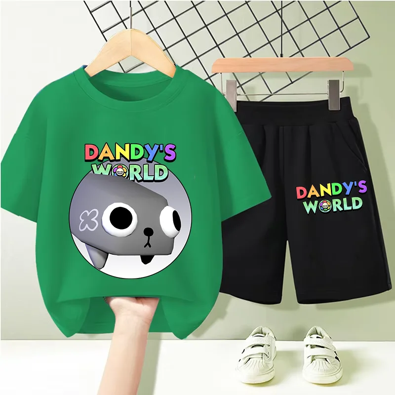 Dandys World T-Shirt Set Kawaii Cartoon Anime Girls Character Summer Clothes Round Neck Casual Short Sleeve Kids Birthday Gift
Dandys World T-Shirt Set Kawaii Cartoon Anime Girls Character Summer Clothes Round Neck Casual Short Sleeve Kids Birthday Gift
